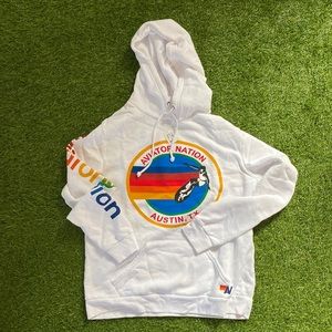 Aviator Nation Austin, TX Pullover Hoodie -  White (NWT)
